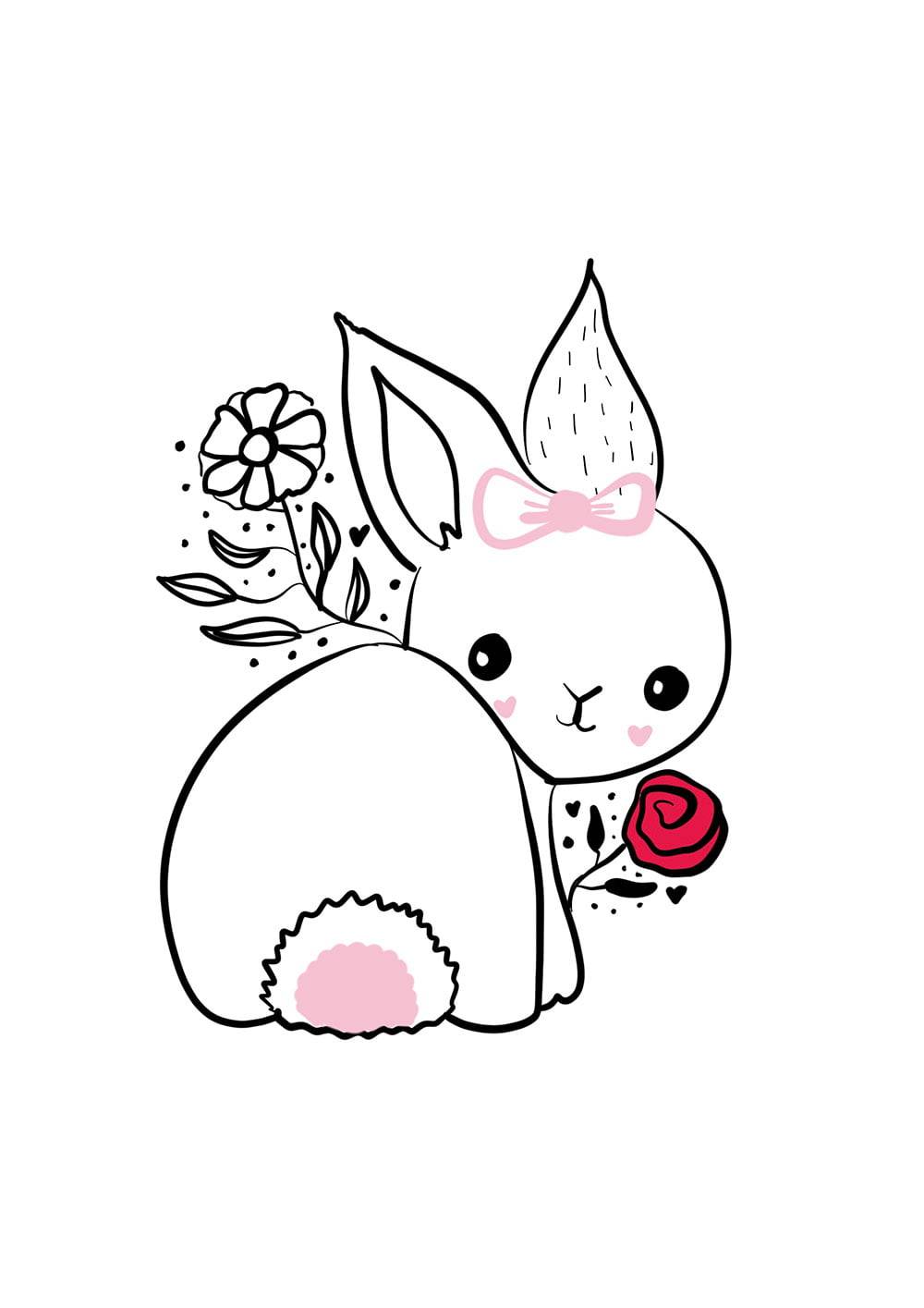 cute easter bunnies drawings