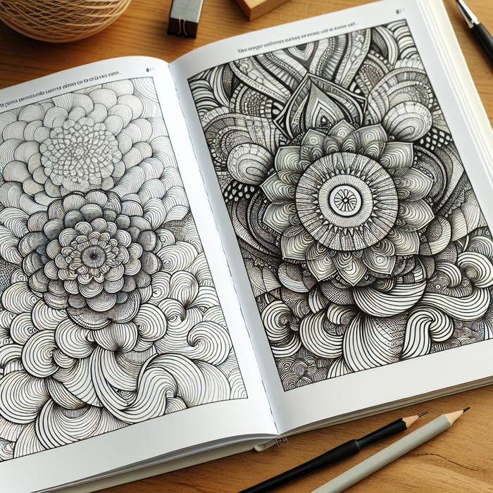 Progression of simple to complex wave doodle patterns