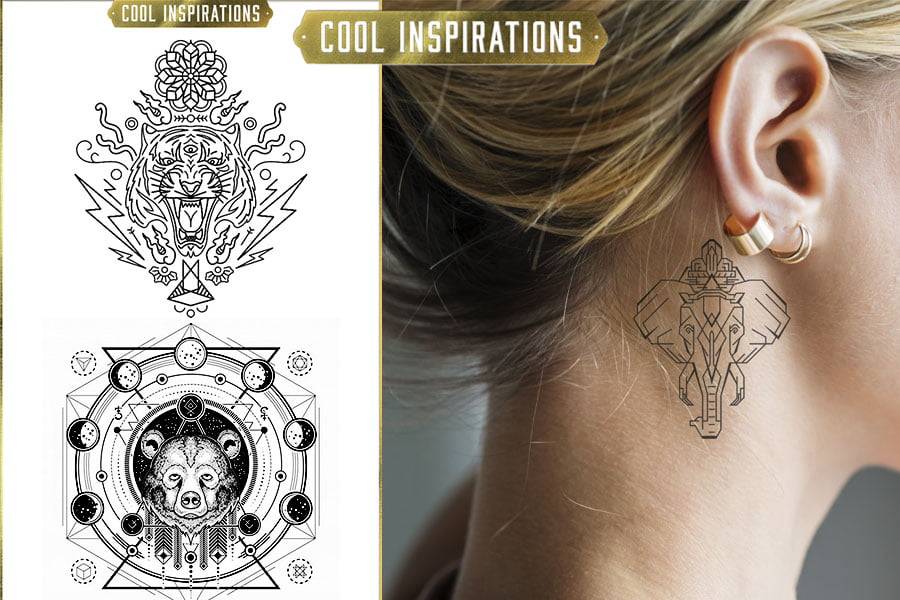 7 Imaginative Geometric Animal Tattoo Ideas & Designs - Full Bloom Club