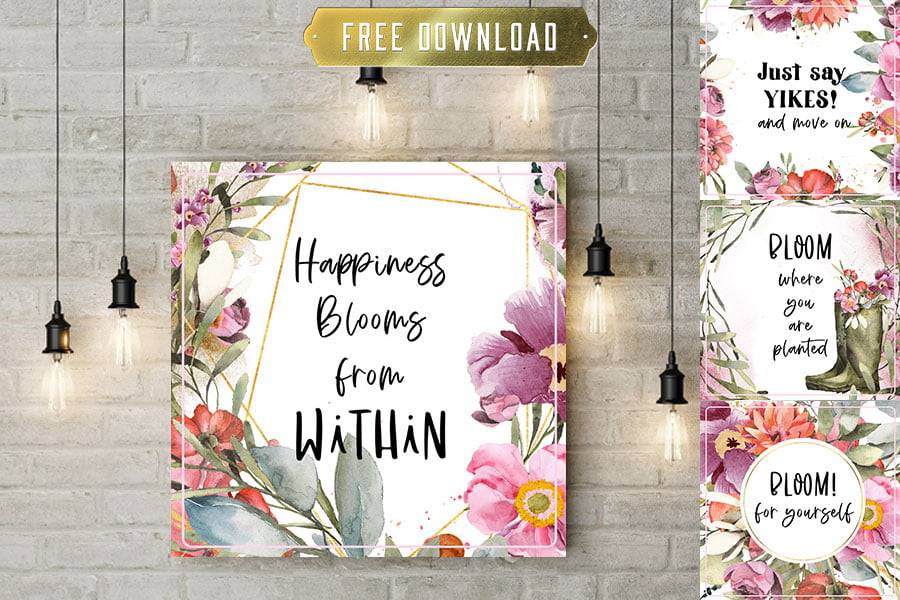 Inspirational Quotes Free wall art printables