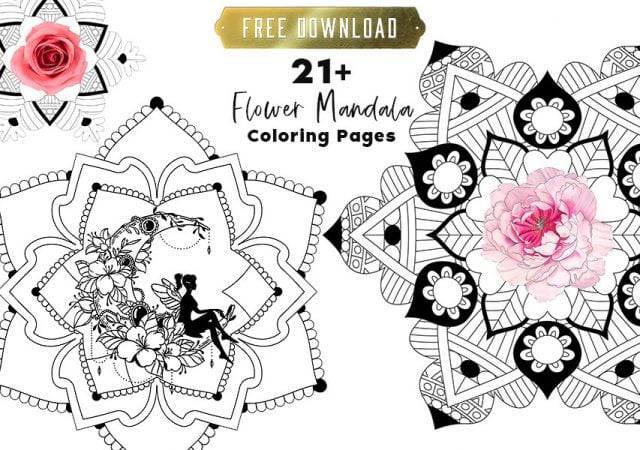 flower mandala coloring pages
