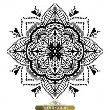 How to draw Mandala. Step by step guide - Full Bloom Club