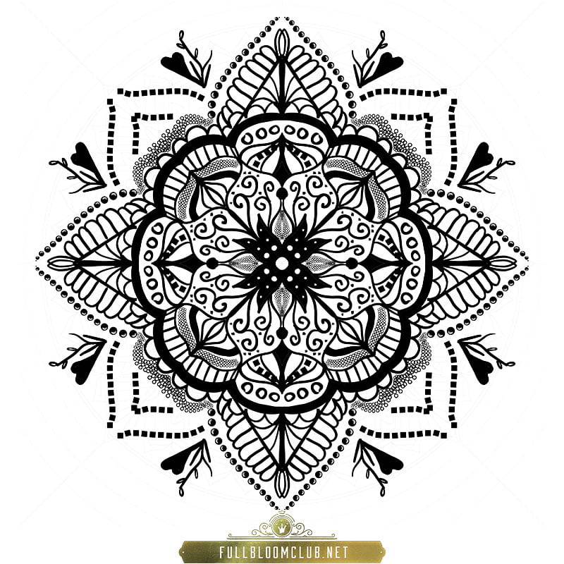 how to draw mandala