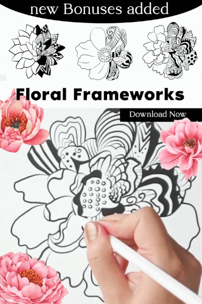 Flower frameworks for doodling