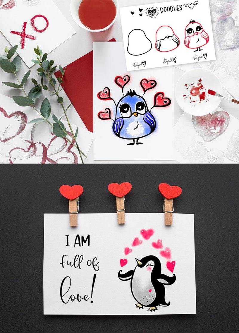 Love Drawings The Easy Way & 7 Heart-Melting Drawing Ideas to Try - Full  Bloom Club