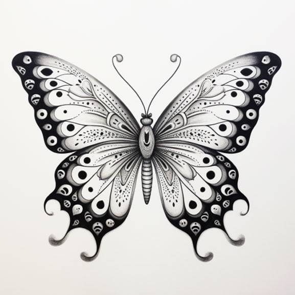 Butterfly Drawing designs, themes, templates and downloadable graphic  elements on Dribbble