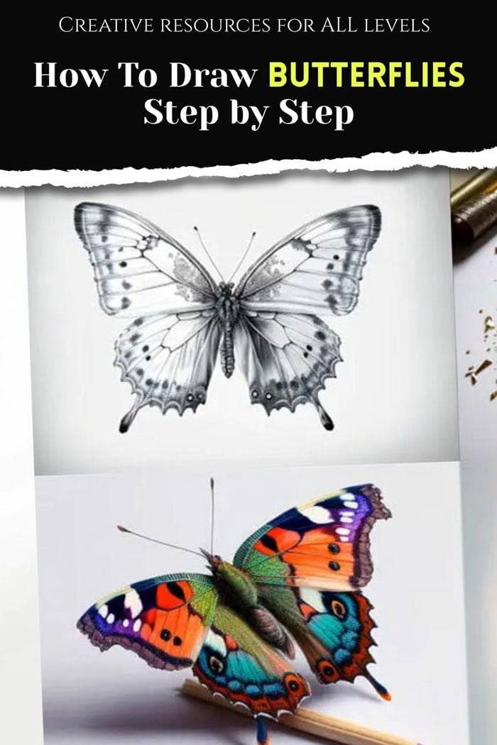 simple butterfly art## Images • Art gallery (@hshvsbjaj) on ShareChat