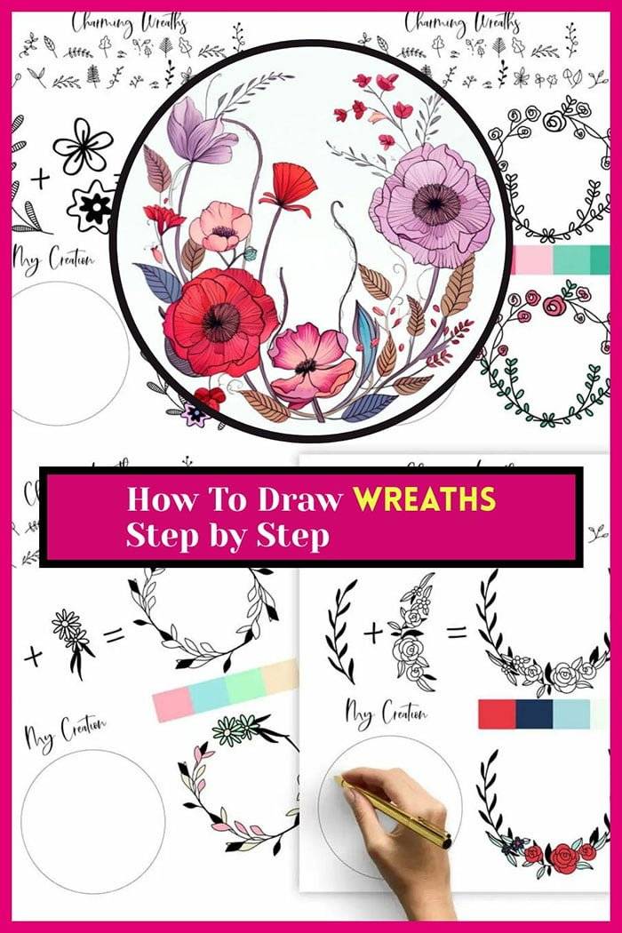 How to draw wreath easily