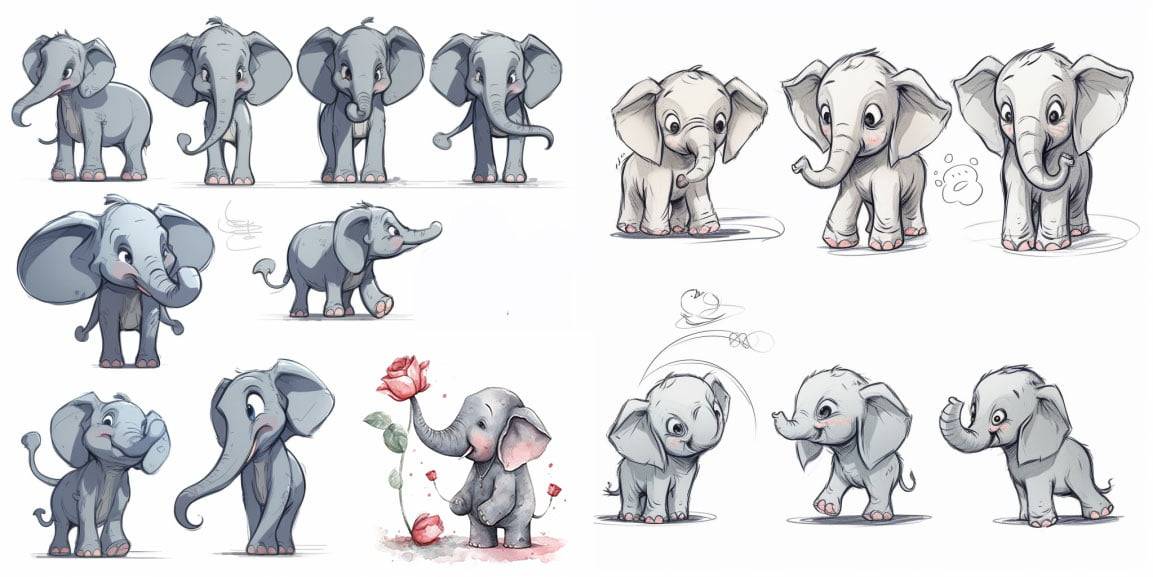 Cute Elephant Clipart Black And White, Elephant Drawing, Lip Drawing, Ant  Drawing PNG Transparent Clipart Image and PSD File for Free Download