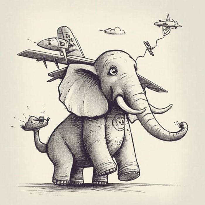 How to Draw an Elephant in Pen and Ink - Online Art Lessons