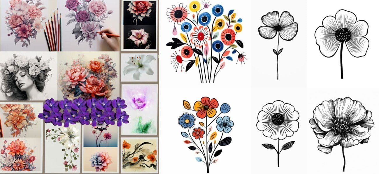 Colorful Flower Photo Collage: Stunning Cover Image