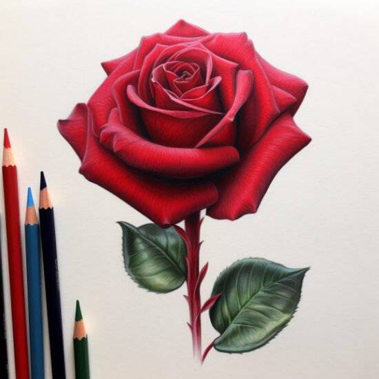 How To Draw Rose 10 550x550 
