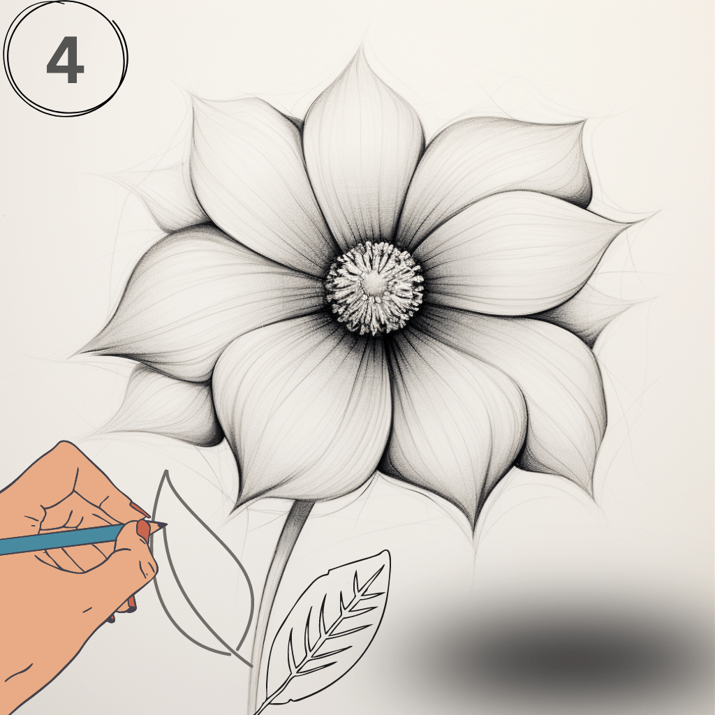 Lotus flower Drawing Tutorial - How to draw Lotus flower step by step-saigonsouth.com.vn