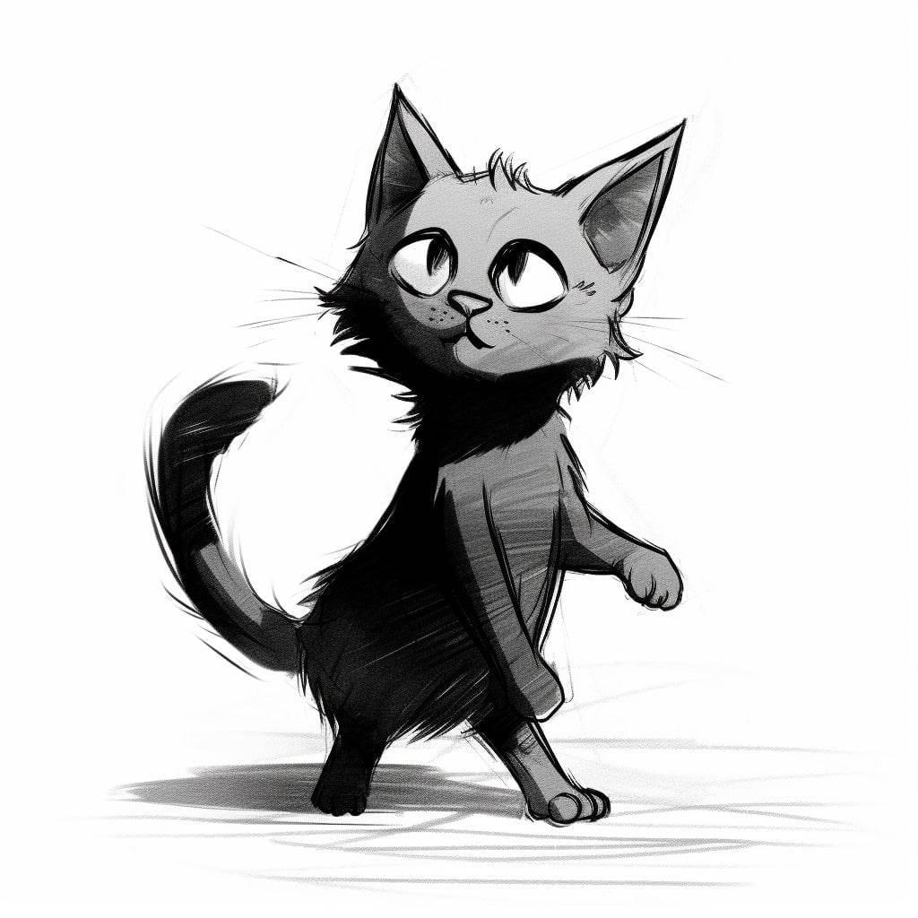 Step-by-step guide on drawing a feline with a focus on exploration and evolutio