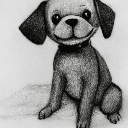 Minimalist Dog Pencil Sketch - Easy and Beginner-Friendly, easy drawing ideas