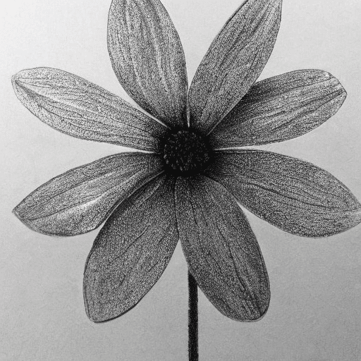  Easy-to-draw minimalist flower sketch, easy drawing ideas 