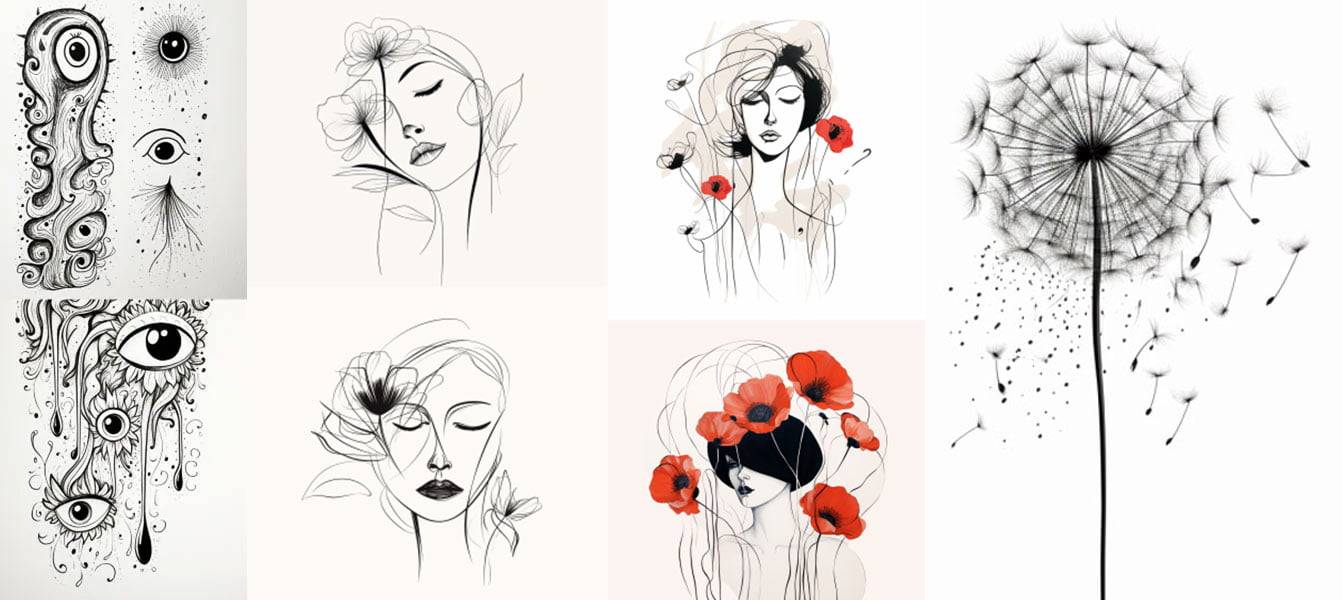 30 Easy Drawing Ideas from Calm to Crazy Days - Full Bloom Club