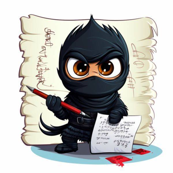 N64 Nifty Ninja with a Notepad and Quill