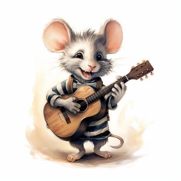 n69 Muffin-topped Mouse with a Melodic Mandolin