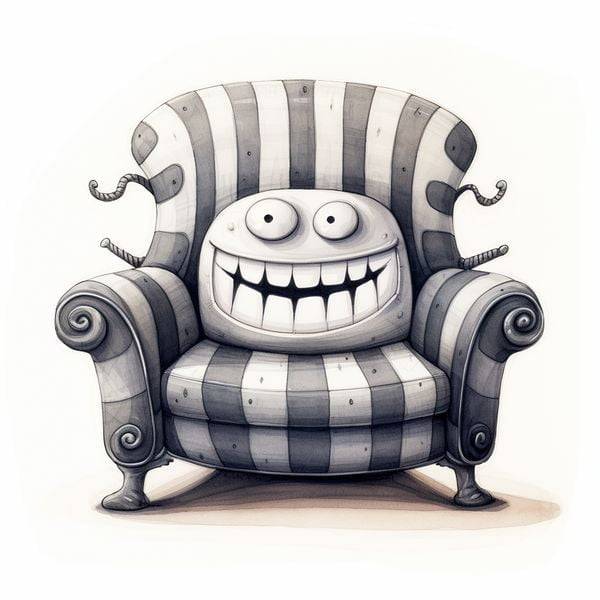 n74 Chuckling Chair with Cushioned Cheeks