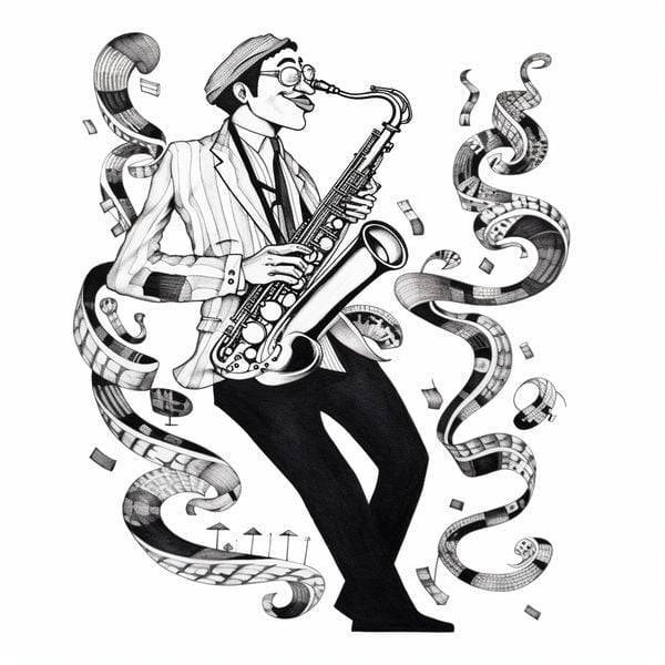 n86 Swinging Saxophonist
