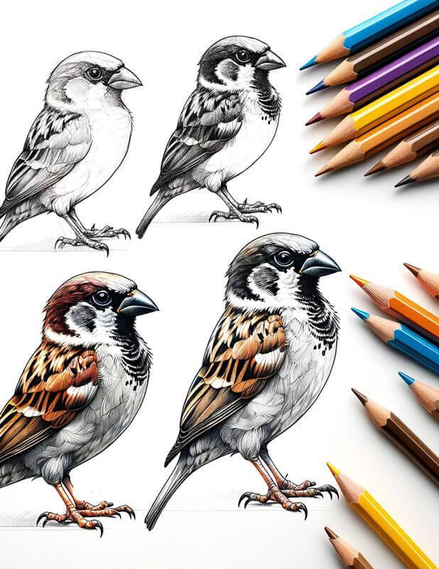 How to Draw a Birds | Easy Birds Drawing for Kids :) | By Parenting | Hello  friends, welcome to our Facebook page. This bird is trying to fly too high.  At