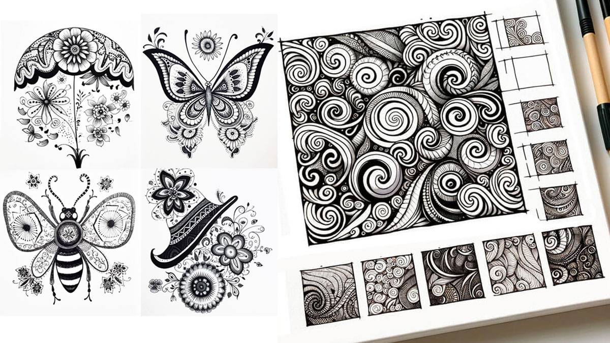 1,200+ Cool Black And White Patterns Drawing Stock Illustrations,  Royalty-Free Vector Graphics & Clip Art - iStock