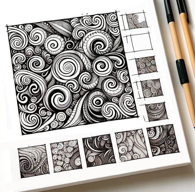 How to draw MEDUSA « TanglePatterns.com