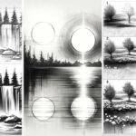 scenery sketch drawings step by step