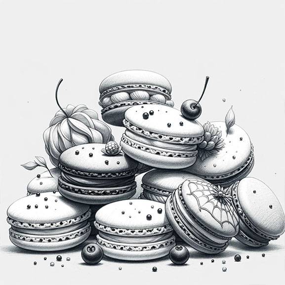 Pencil Drawing of Food