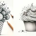 Pencil Drawing of Food