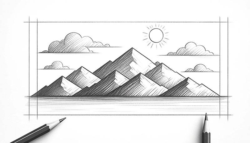 547 Mountain Pencil Drawing Stock Photos - Free & Royalty-Free Stock Photos  from Dreamstime