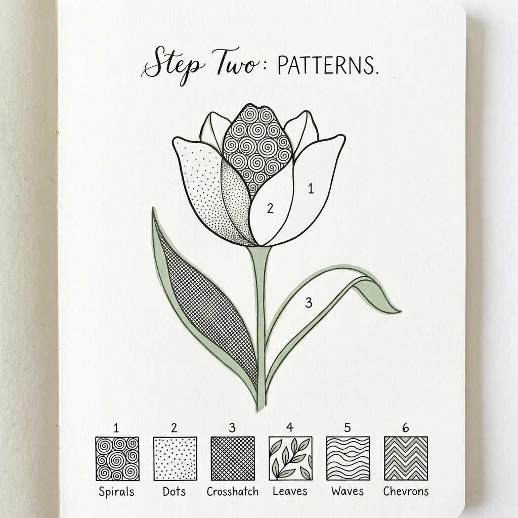 Zen doodle pattern fills