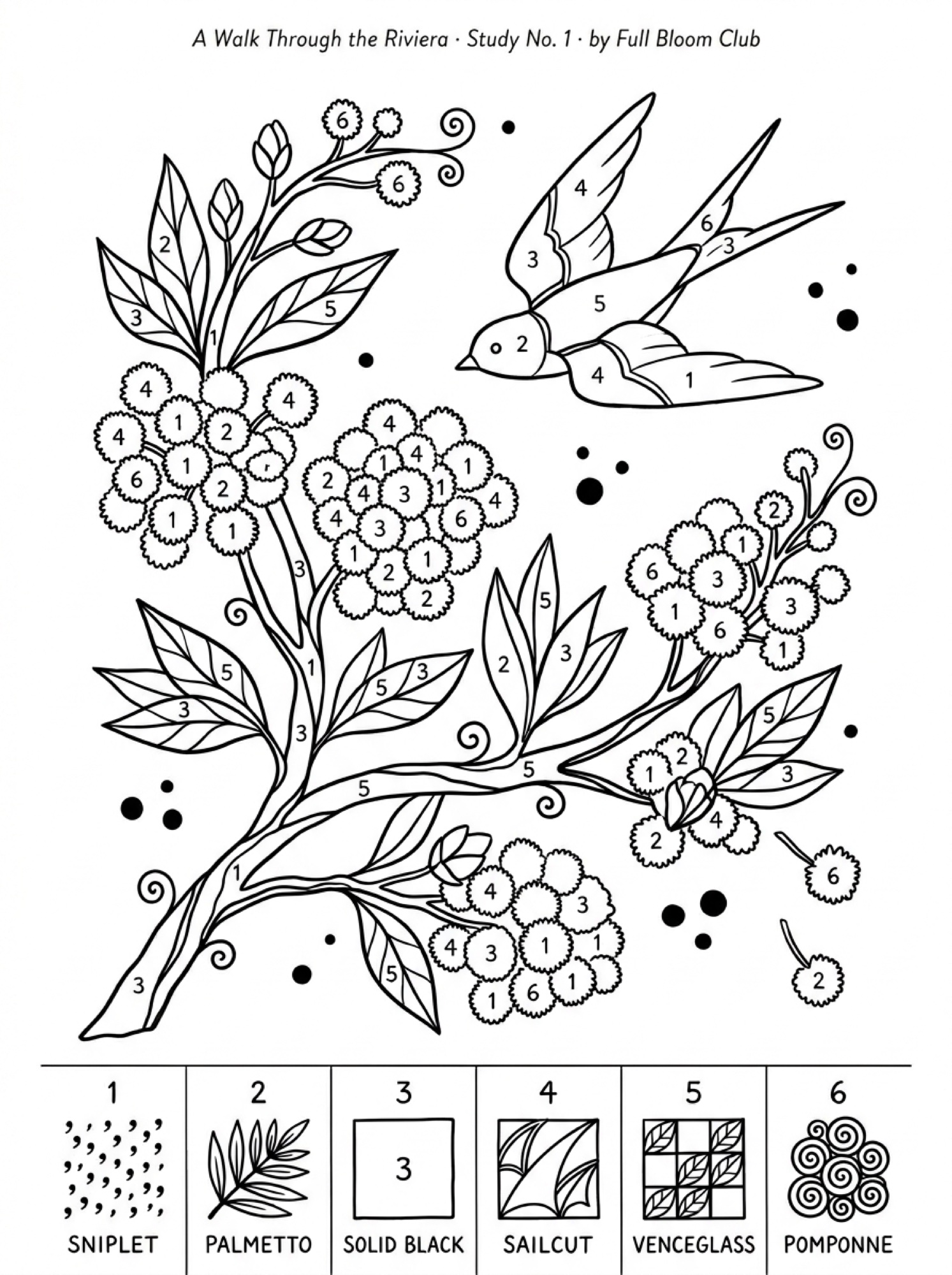 Numbered drawing