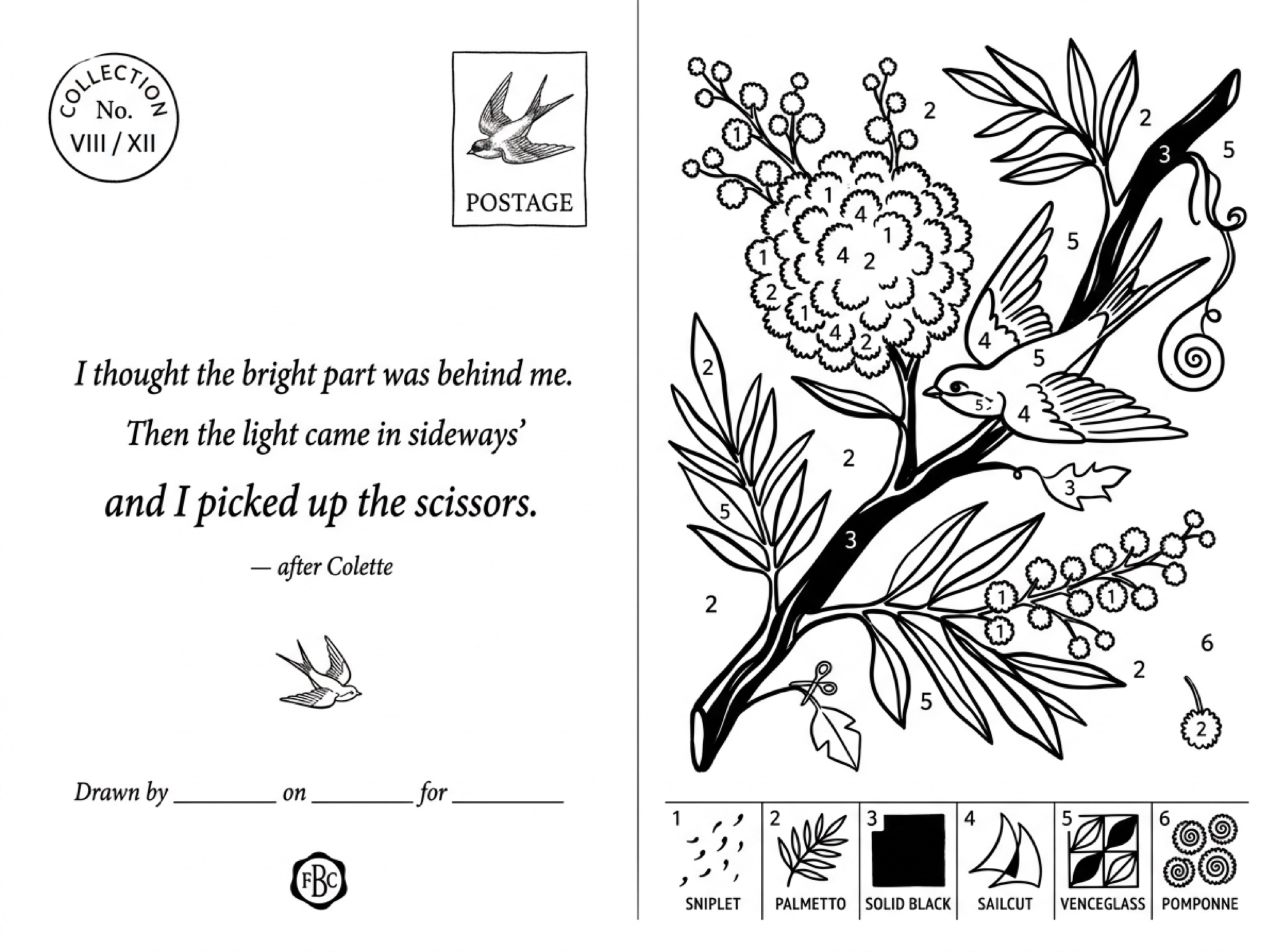 Keepsake postcard