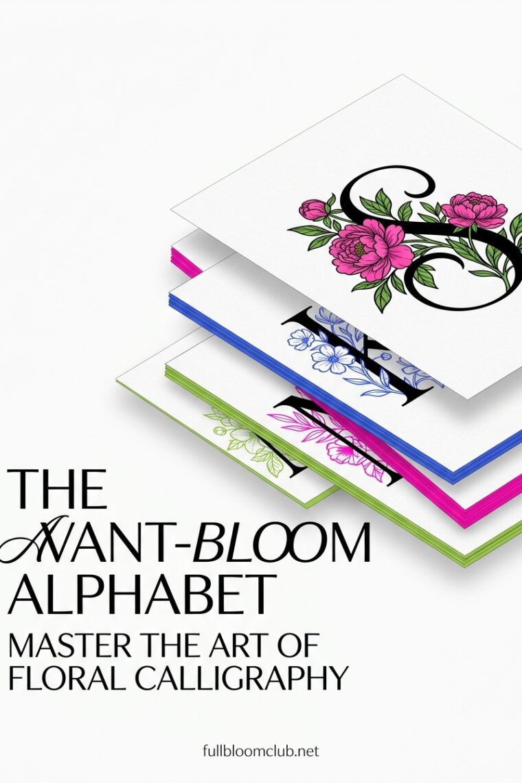 The Avant-Bloom Alphabet — Master the Art of Floral Calligraphy