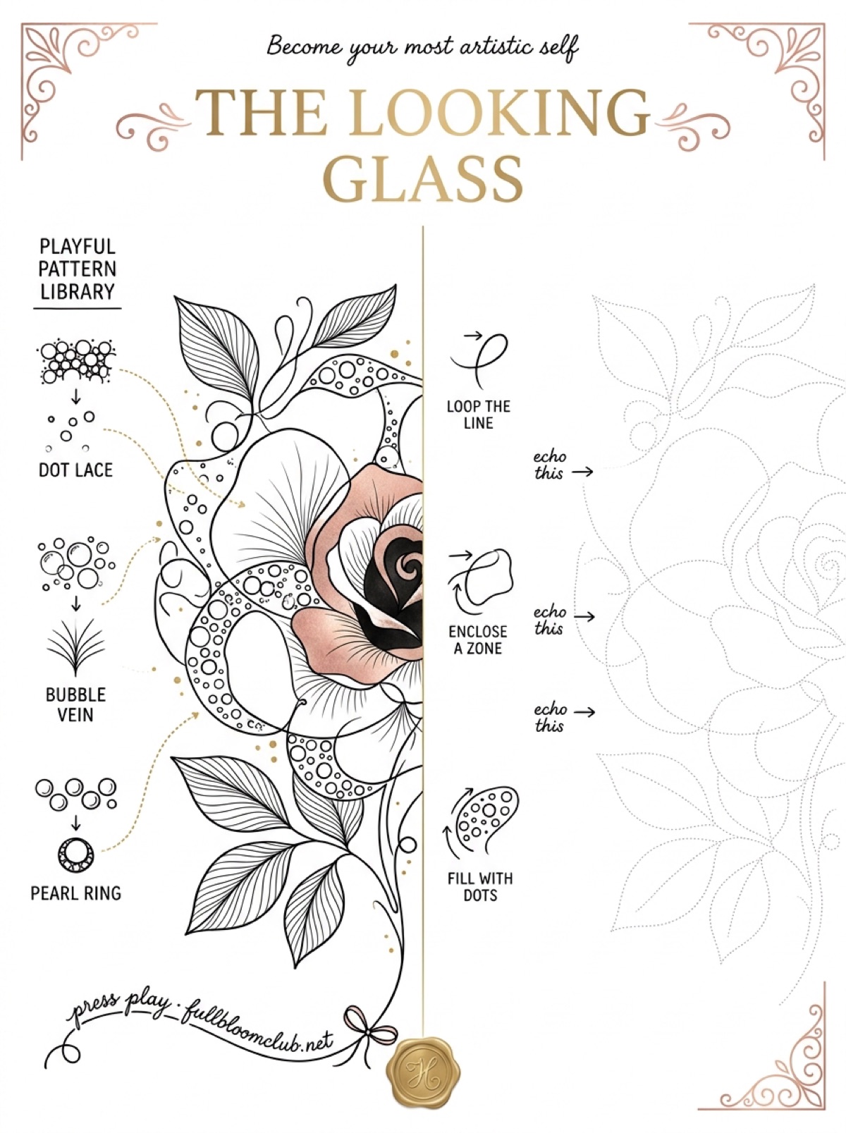 The Looking Glass worksheet in full