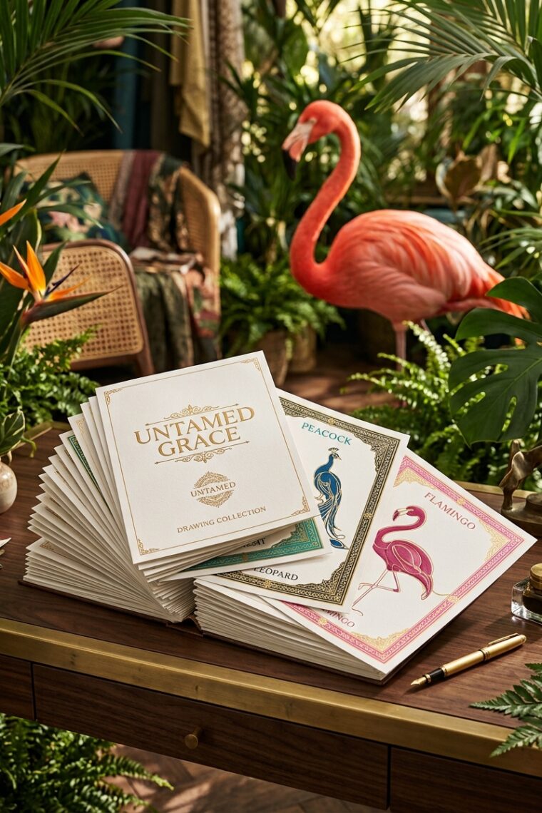 Untamed Grace: An Exotic Line Art Folio