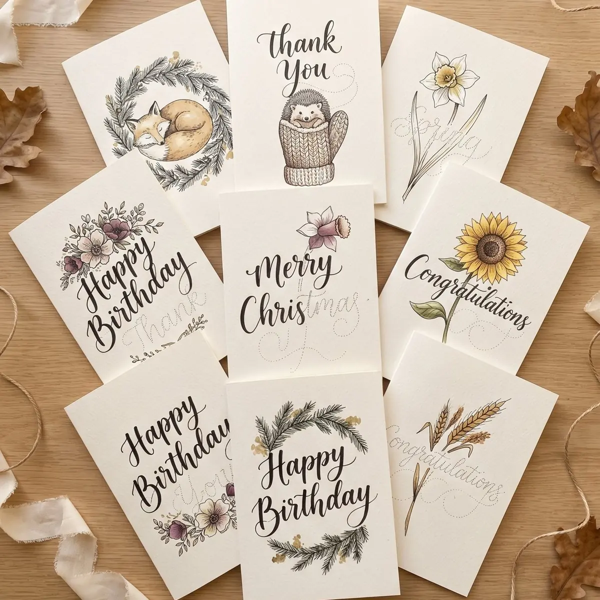 Handmade birthday, Christmas and thank-you cards from the Keepsake Postcards