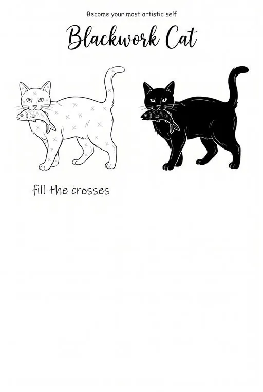 Blackwork: Fill the Crosses