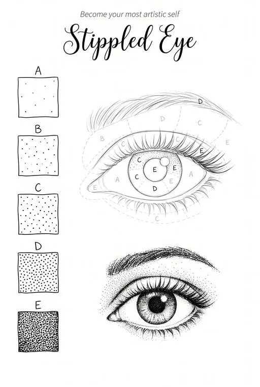 Stippling by Letters