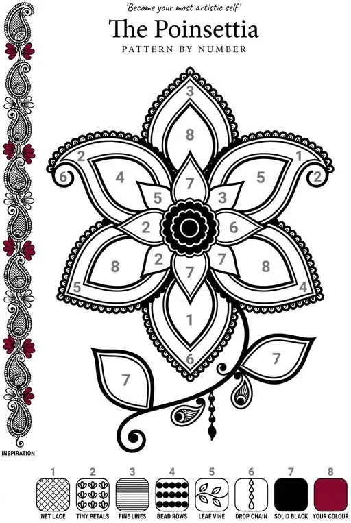 The Mehndi Poinsettia