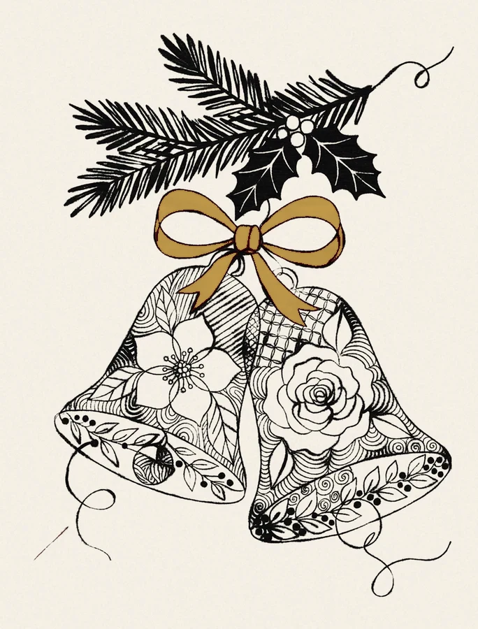 The Bells with a gold bow