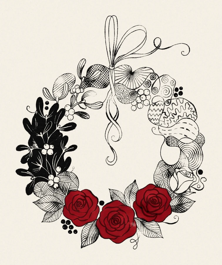 Wreath, Mistletoe Crown