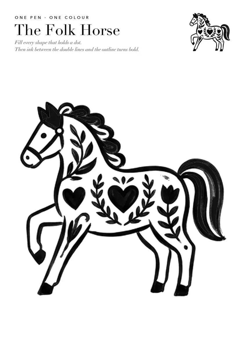 The Horse, one pen
