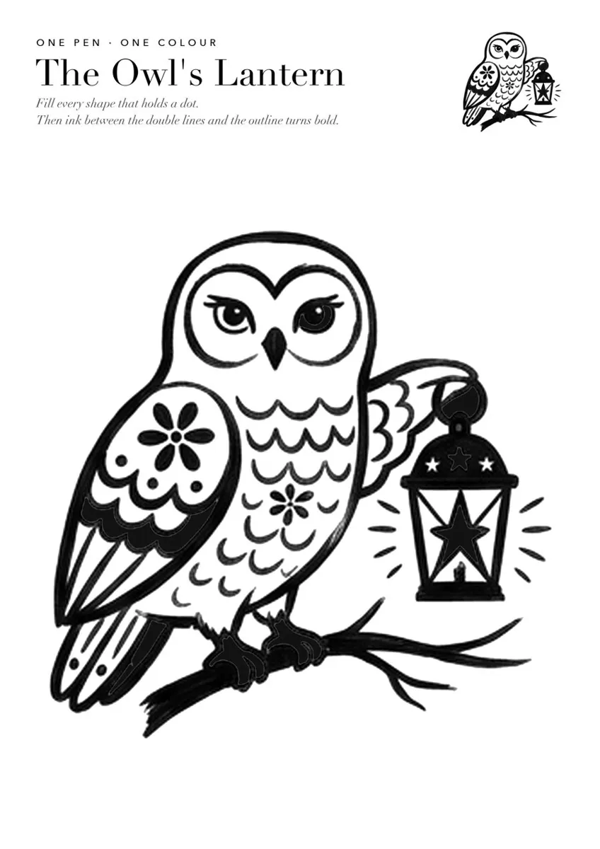 The Owl, one pen
