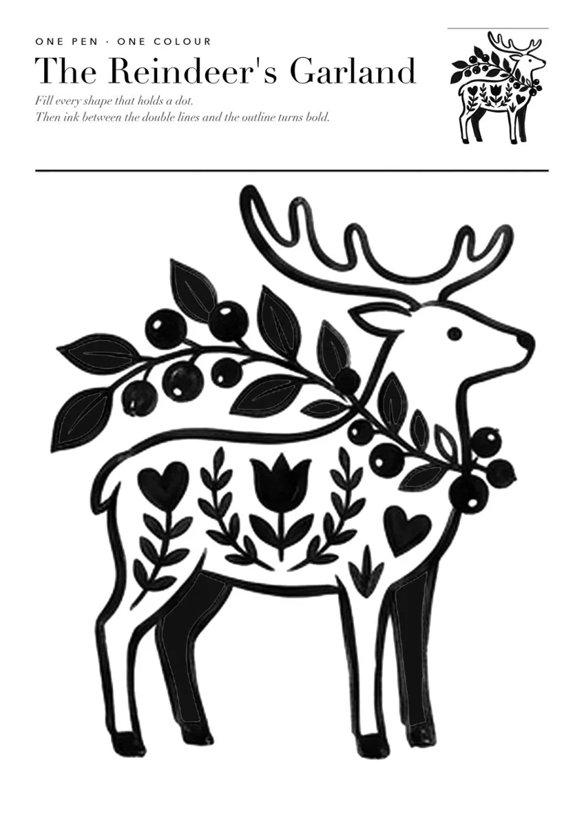 The Reindeer, one pen