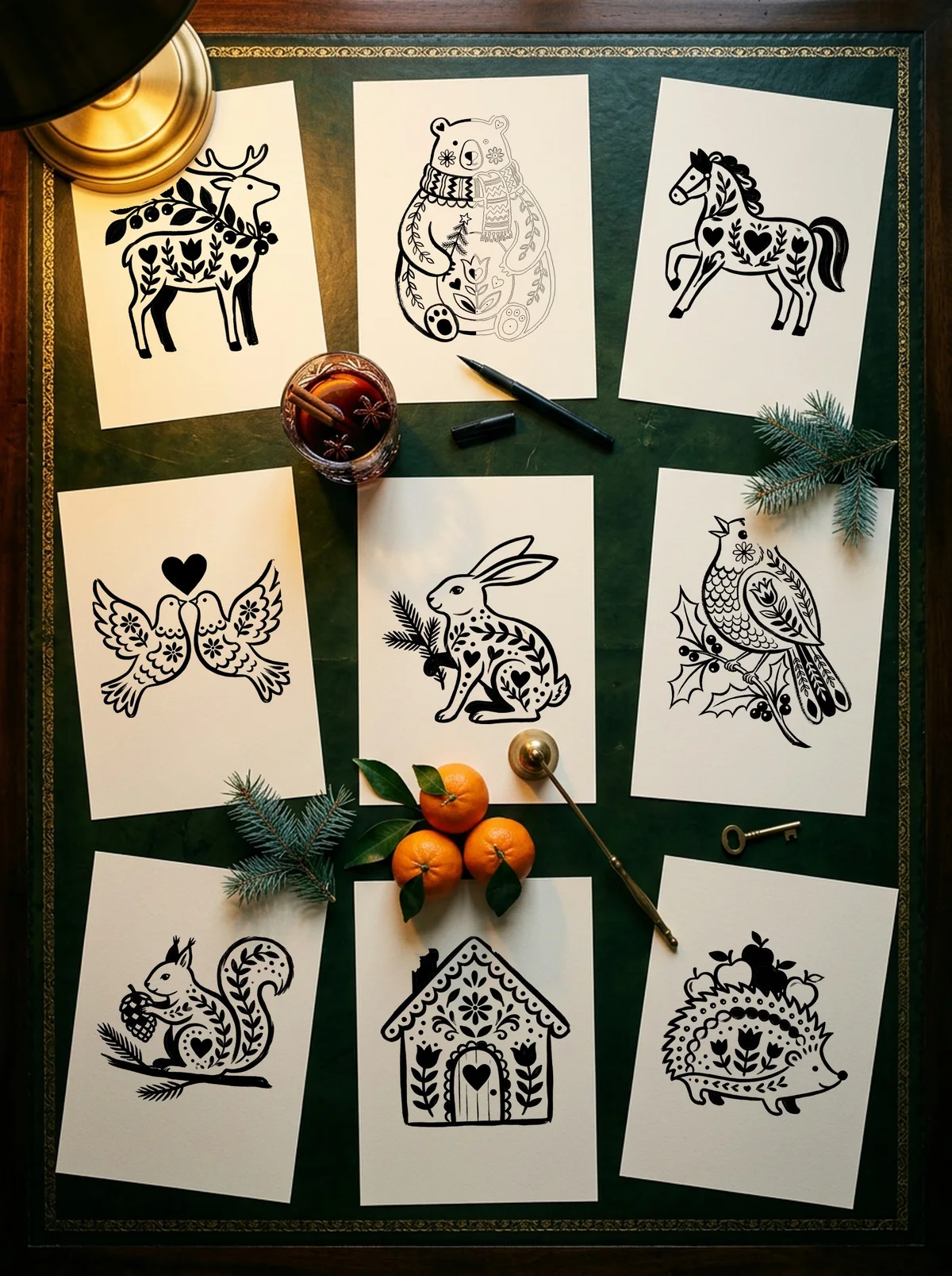 Folk Art Animals to Draw, and Who Drew Them First