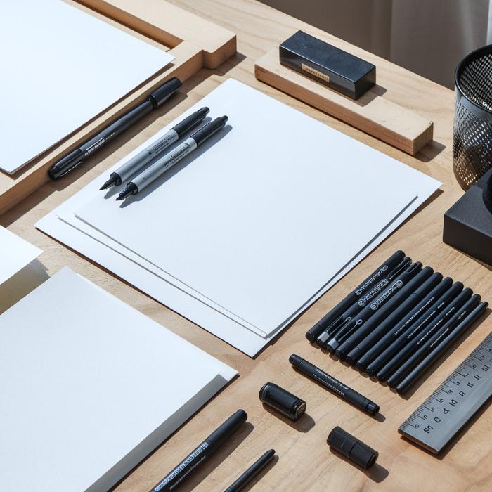 Essential supplies for starting Zen Doodling